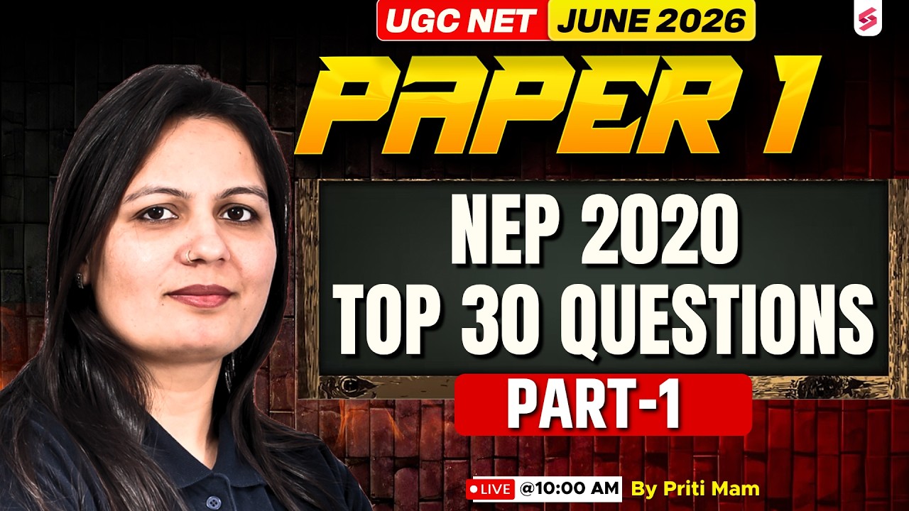 UGC NET Paper 1 | NEP 2020 UGC NET Paper 1 | NEP 2020 Questions For UGC NET By Priti Mam