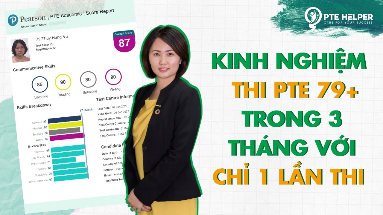 Kinh Nghiệm Luyện Thi PTE 79+ Chỉ Trong 3 Tháng