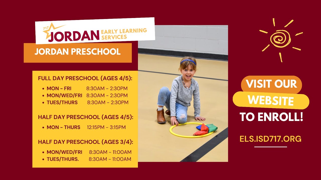 Jordan Preschool Enrollment Video 26-27
