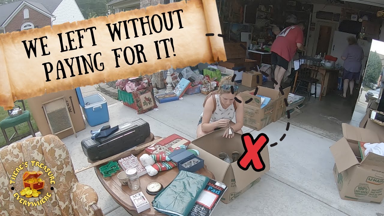 ESTATE SALE TREASURE HUNT FULL OF ANTIQUES At Garage Sale Prices!