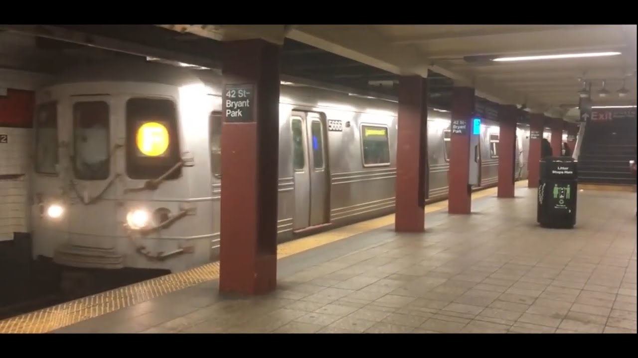 IRT/IND Subway: (B) (D) (E) (F) (7) Trains @ 42nd Street-Bryant Park (5th And 6th Avenues)