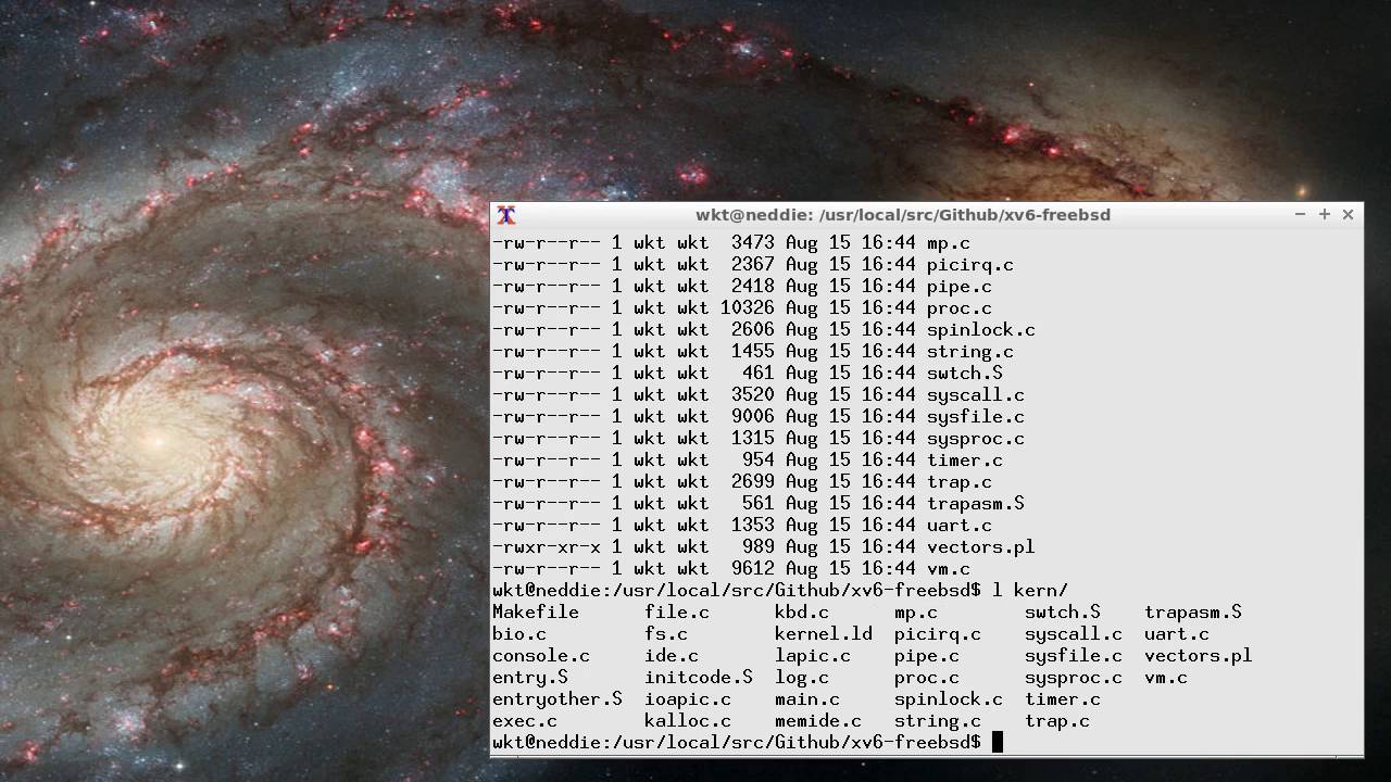 XV6 Changes: BSD libraries and programs
