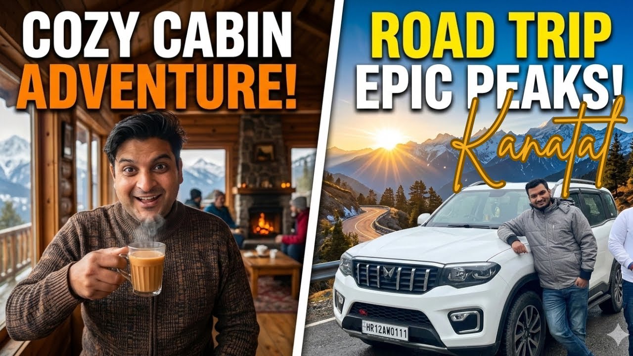 KANATAL &ndash; Uttarakhand&rsquo;s Hidden Gem ❄️ | Friends Trip Full Masti Vlog|full 😉 njoy|#vlog #travel 
