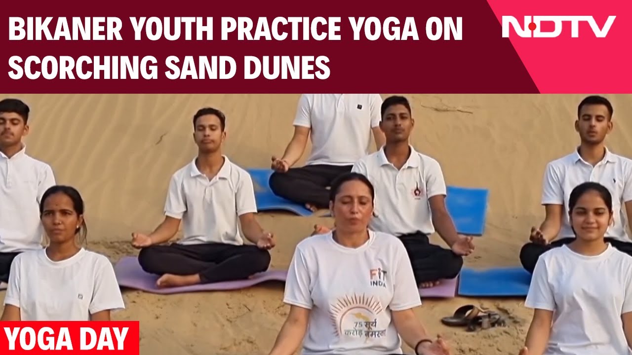Yoga Day 2025 | Ahead Of World Yoga Day, Bikaner Youth Practice Yoga On Scorching Sand Dunes