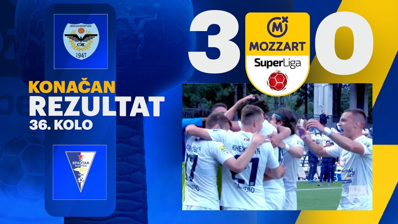 Mozzart Bet Super liga 2024/25 - 36.Kolo: ŽELEZNIČAR – SPARTAK ŽK 3:0 (1:0)
