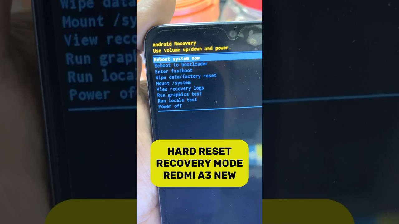 Hard reset redmi terbaru | hard reset redmi a3 recovery mode | factory reset redmi #hardreset