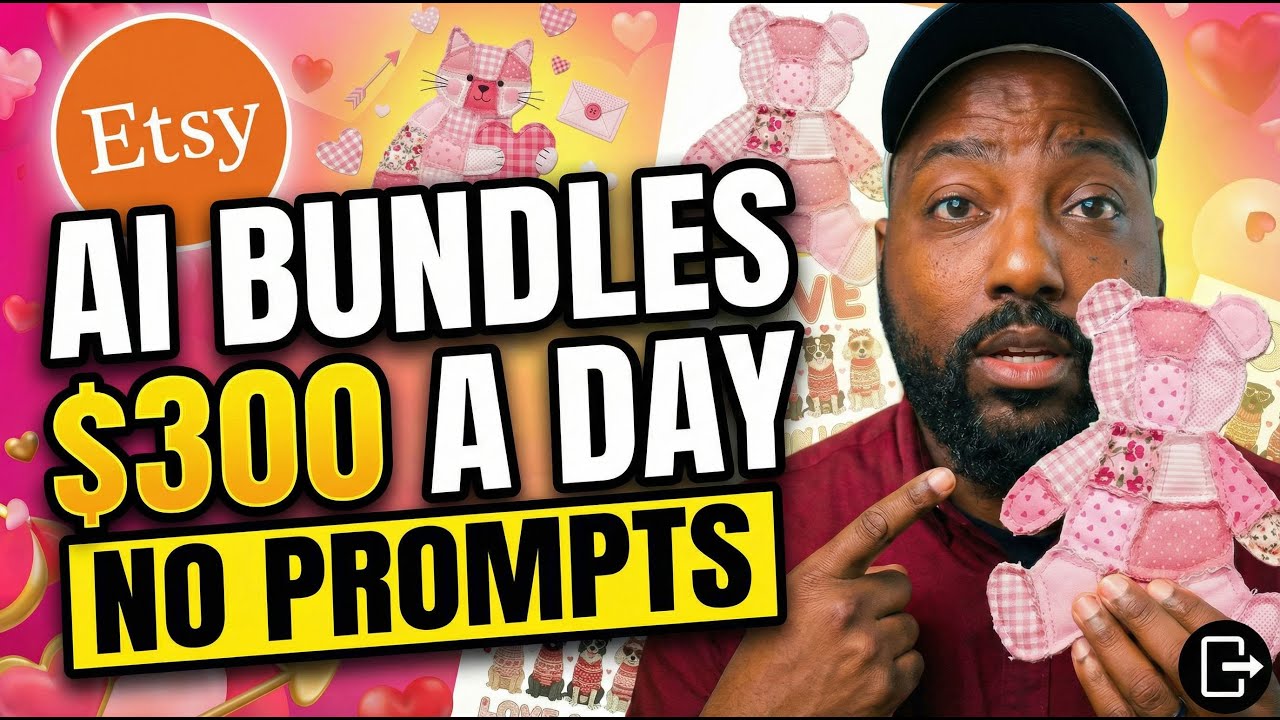 😮How I Create Etsy Trending AI Designs Bundles using NO PROMPTS 2026  (My Exact System)