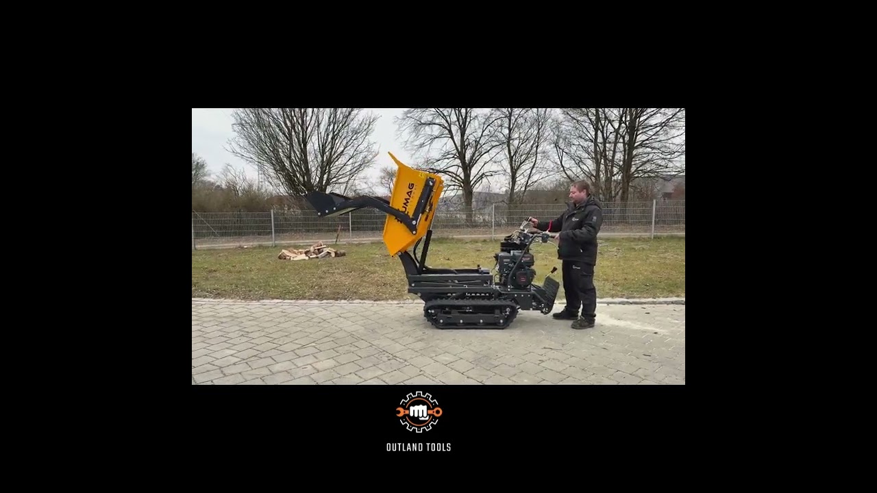 Mini Dumper hydraulic tip power barrow Lumag MD500HPROHTS 500kg High Tip function & Loading Shovel