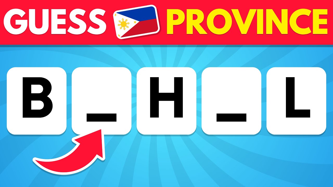 🇵🇭 Can You Guess the Philippines Province Without Vowels? 🌎🤔 | Philippine Quiz
