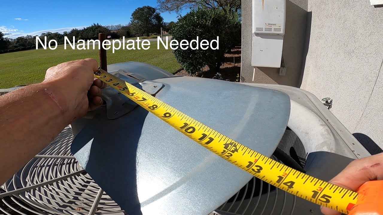 Finding the correct fan motor when there’s no nameplate or legible sticker on the motor.