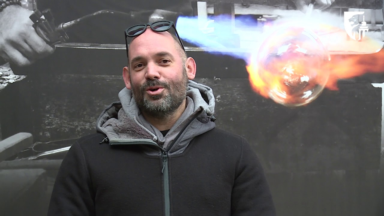 Portrait de Christophe Genard, Souffleur de verre et maître verrier