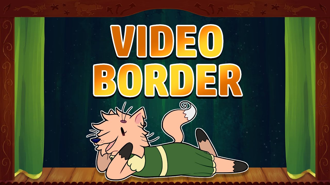Video Border with Moving Curtains!