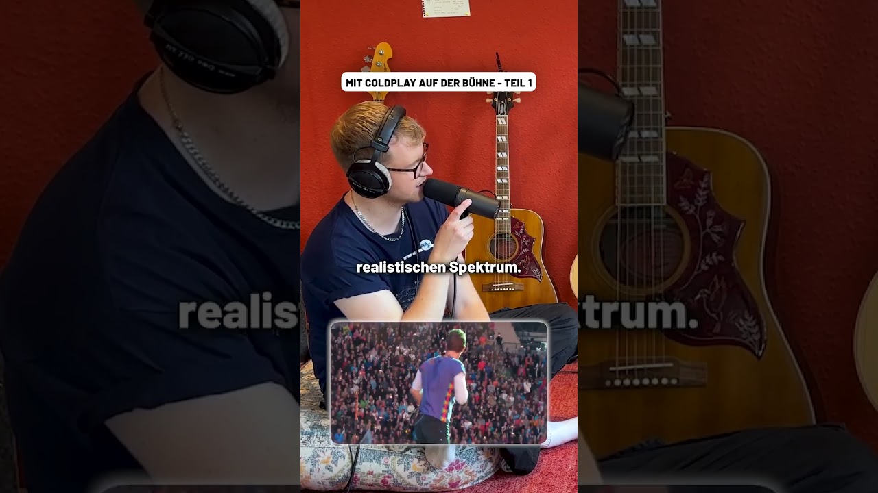 Wie Ferdinand Schwartz Coldplay live begleitete &ndash; mit Mut, Musik und einem Pappschild. 🎹✨
