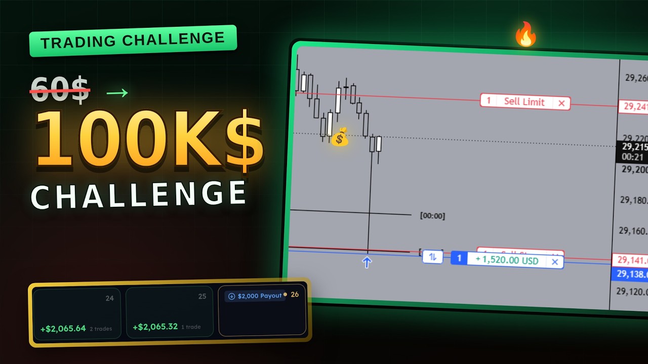 60$ TO 100K in PAYOUTS CHALLENGE | DAY 1