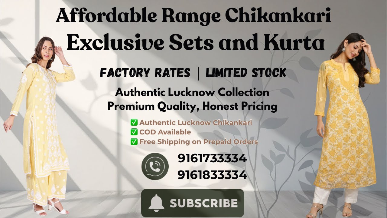 Affordable Range ⚡ | Chikankari Sets & Kurtas | Factory Rates | LIVE | RS Chikankari