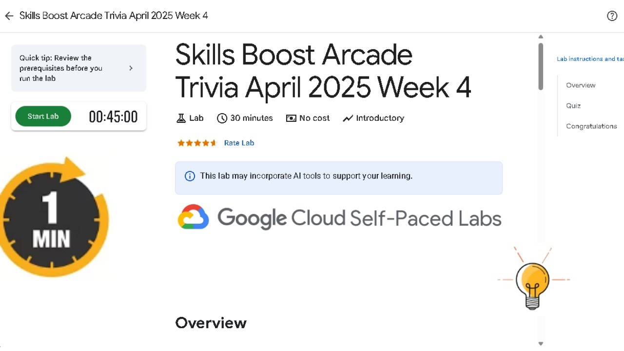 Skills Boost Arcade Trivia April 2025 Week 4  || Lab Solution || Qwiklabs Arcade 2025 ||#quicklab