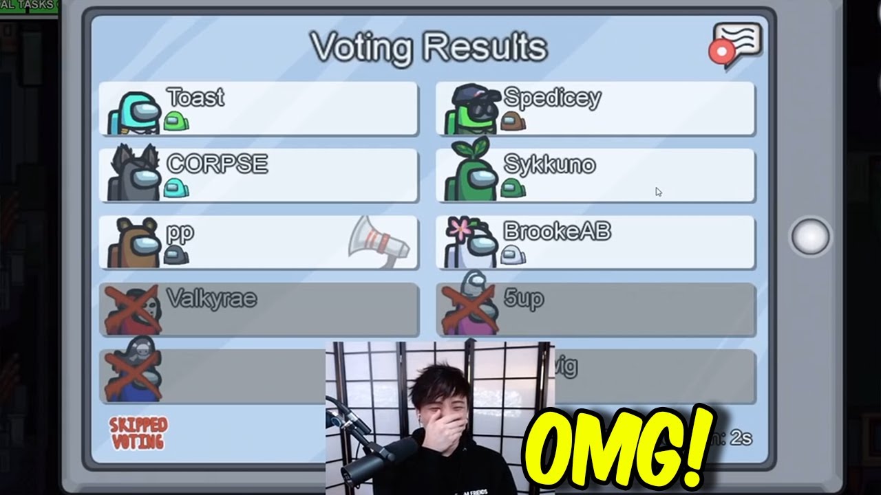 Sykkuno and Corpse Makes An Unbelievable Six Way Tie Voting With Everyone