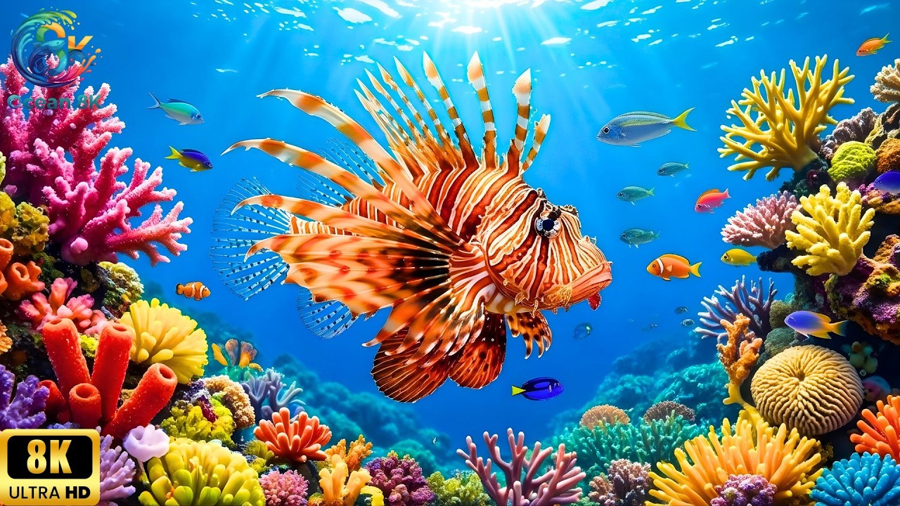 Ocean 8K ULTRA HD - The Best UNDERWATER HEALING | The Most Beautiful Coral Reefs on Earth 🐠