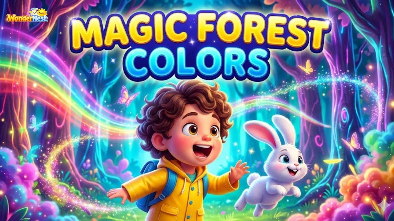 Magic Color Forest Adventure 🌈 | Learn Colors for Kids | WonderNest