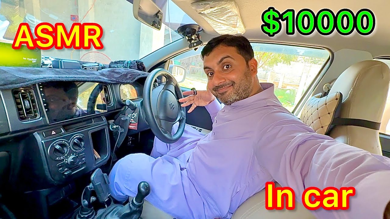 My first ASMR in car with new mics