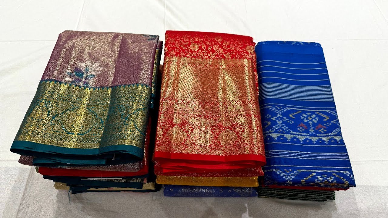 😱1+1 Offer స్టాక్ ఉన్నంత వరకు మాత్రమే Latest #Kanchi #Patola #PattuSaree #chandanabrothers #shopping