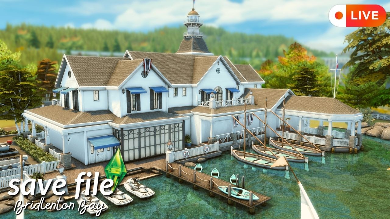 building a yacht club for my Brindleton Bay save file || The Sims 4