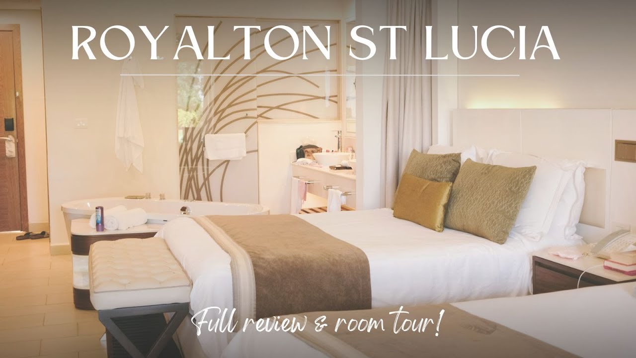Royalton Resort St Lucia Swim-up Room Tour - Room 6005 - St Lucia Luxury Resort