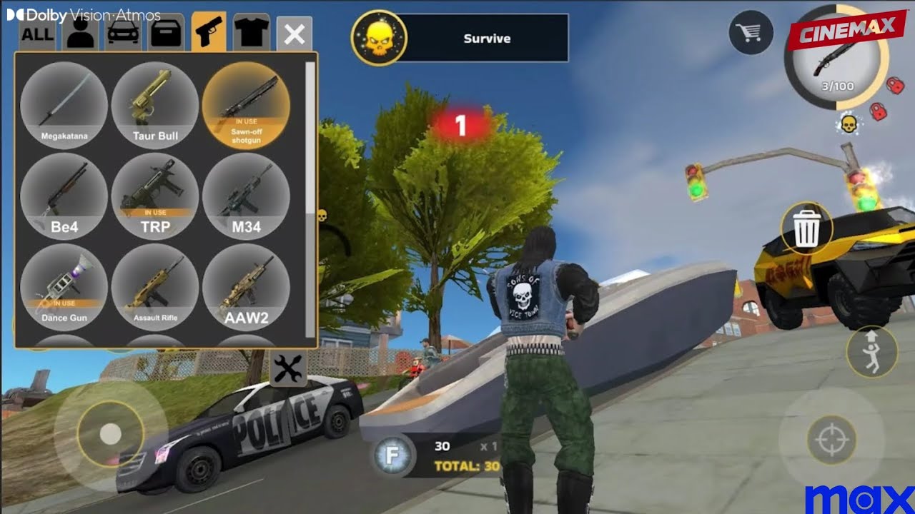 Rope Hero Cheatground Mod Android Gameplay Walkthrough #4: Districts #2