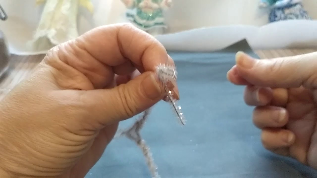 Мастер класс - проволочного каркаса елочной игрушки из ваты.