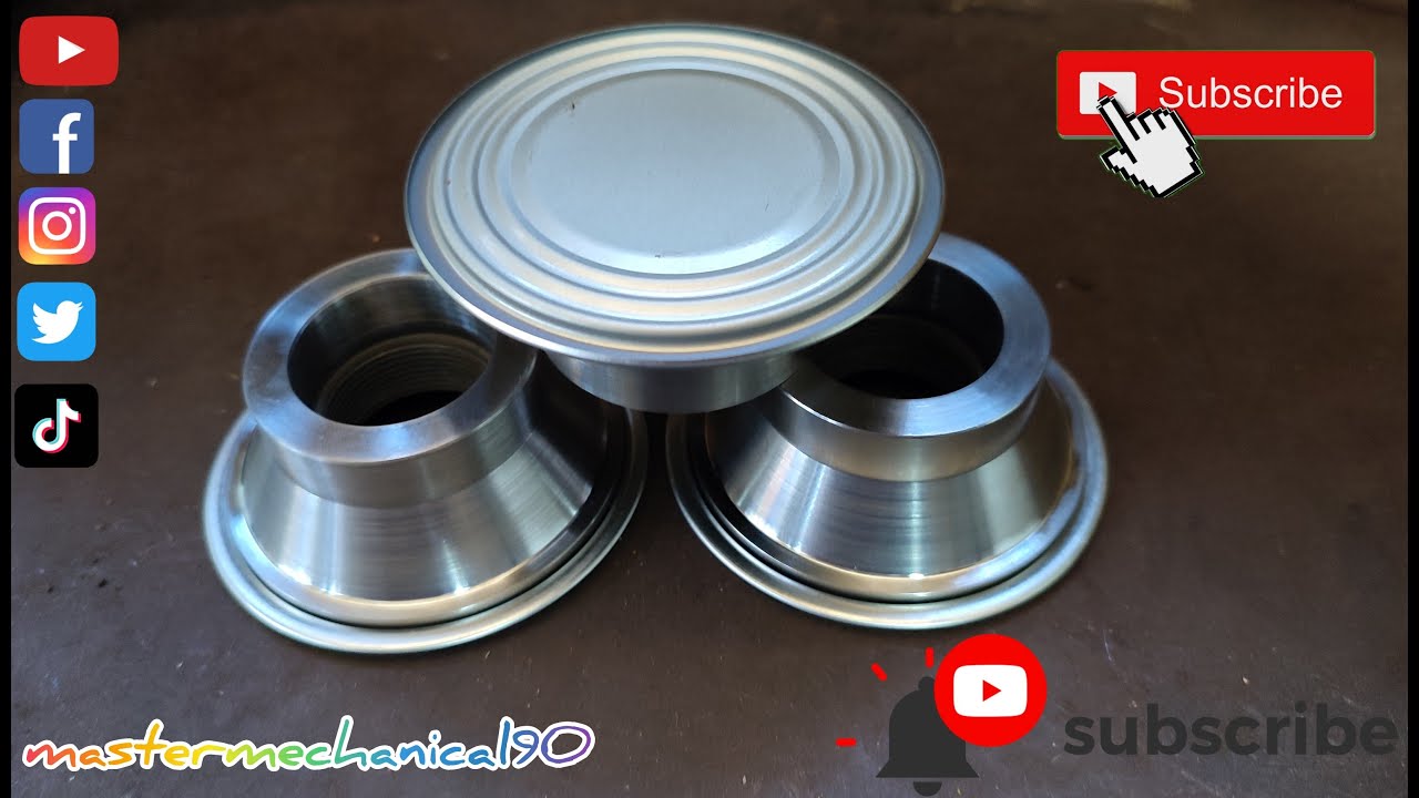 manufacturing mandrel crimping cans 👑 Seaming Chuck  How to do Seaming Chuck #cnc #mechanical