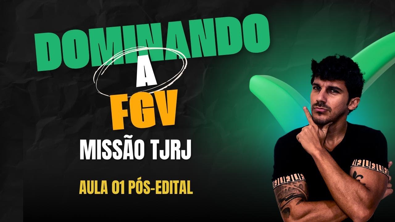 Língua Portuguesa - FGV - Missão TJRJ - Aula 1 pós-edital. | Leo Martins