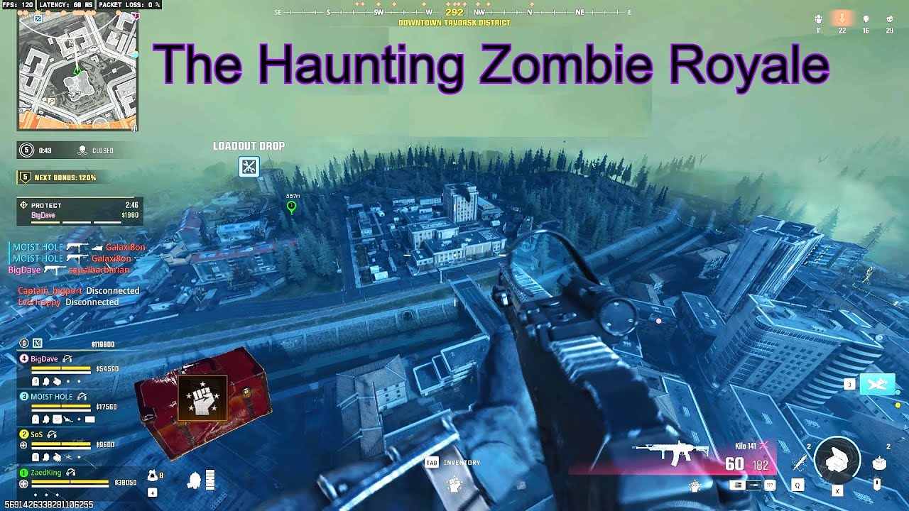 Warzone Verdansk Call Of Duty Black Ops 6 - The Haunting Zombie Royale Full Gameplay Quads Win