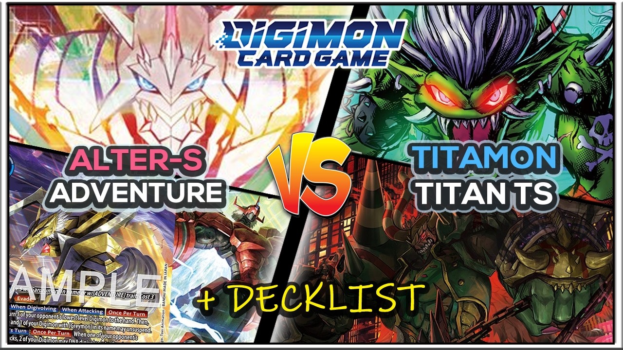 *NEW* Omnimon Alter-S Adventure vs Titamon &bull; AD01 Gameplay + Decklist | DCGO | Digimon TCG