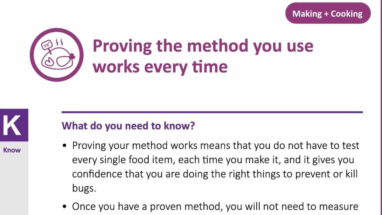 Proving the method you use works every time
