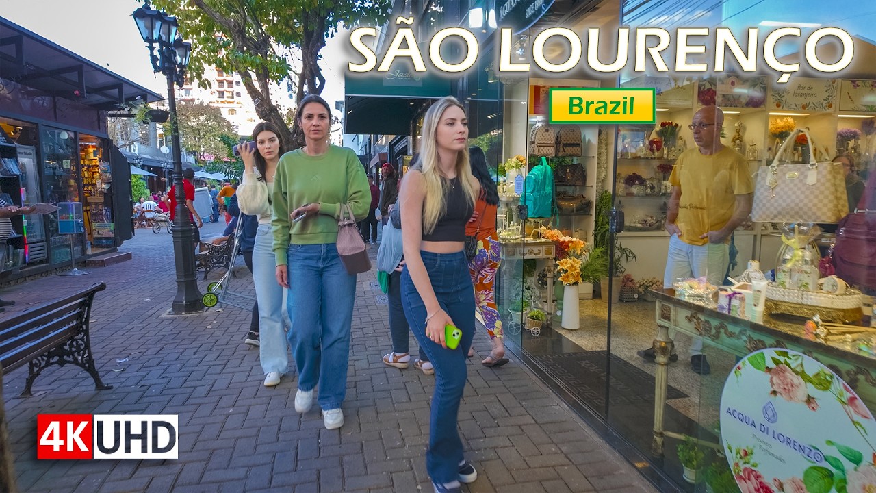 Walking in São Lourenço — Minas Gerais, Brazil — 2025 【 4K UHD 】