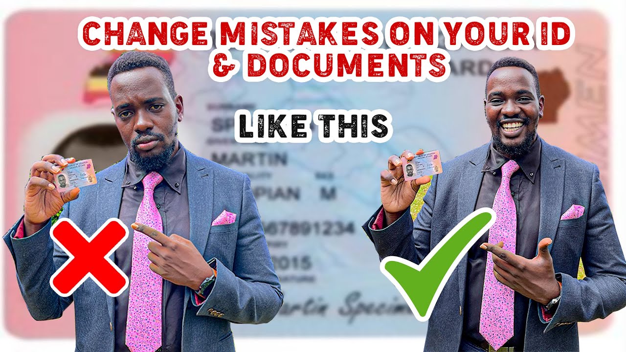 How to legally correct the mistakes on your national ID & other documents|How to change your name