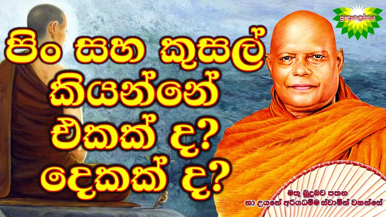 පිං සහ කුසල් කියන්නේ එකක් ද? දෙකක් ද?