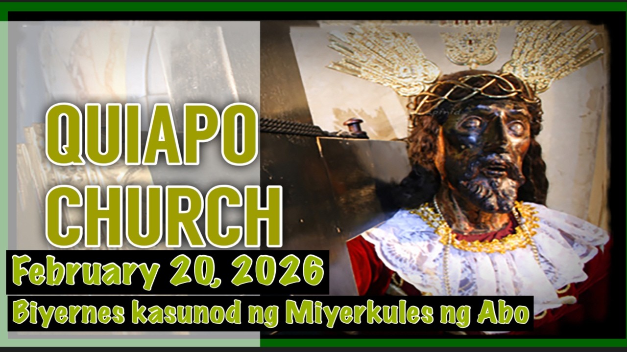 Quiapo Church Live Mass Today | Healing Mass | February 20, 2026