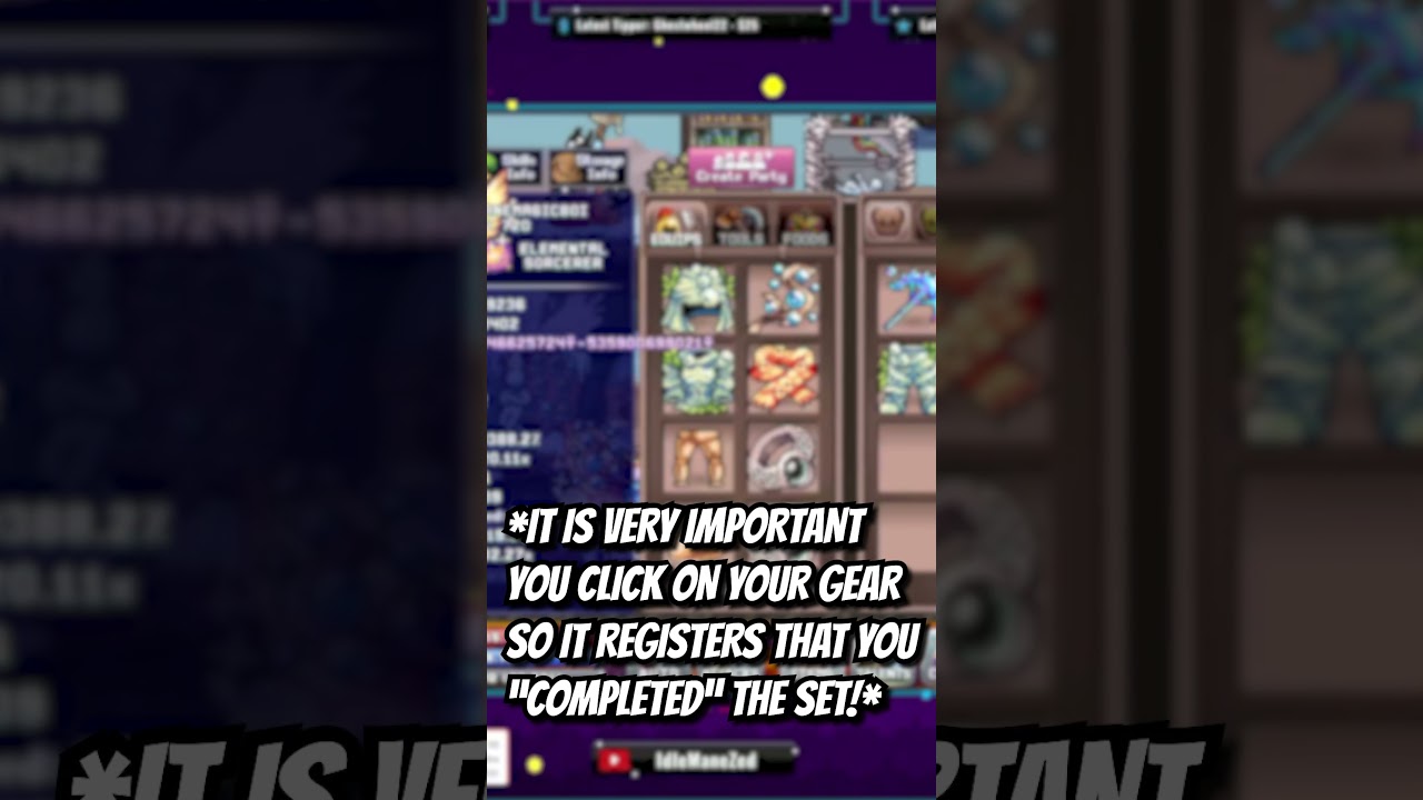 Idleon HOW TO Get Armor Sets, Armor Sets Mini Guide! 