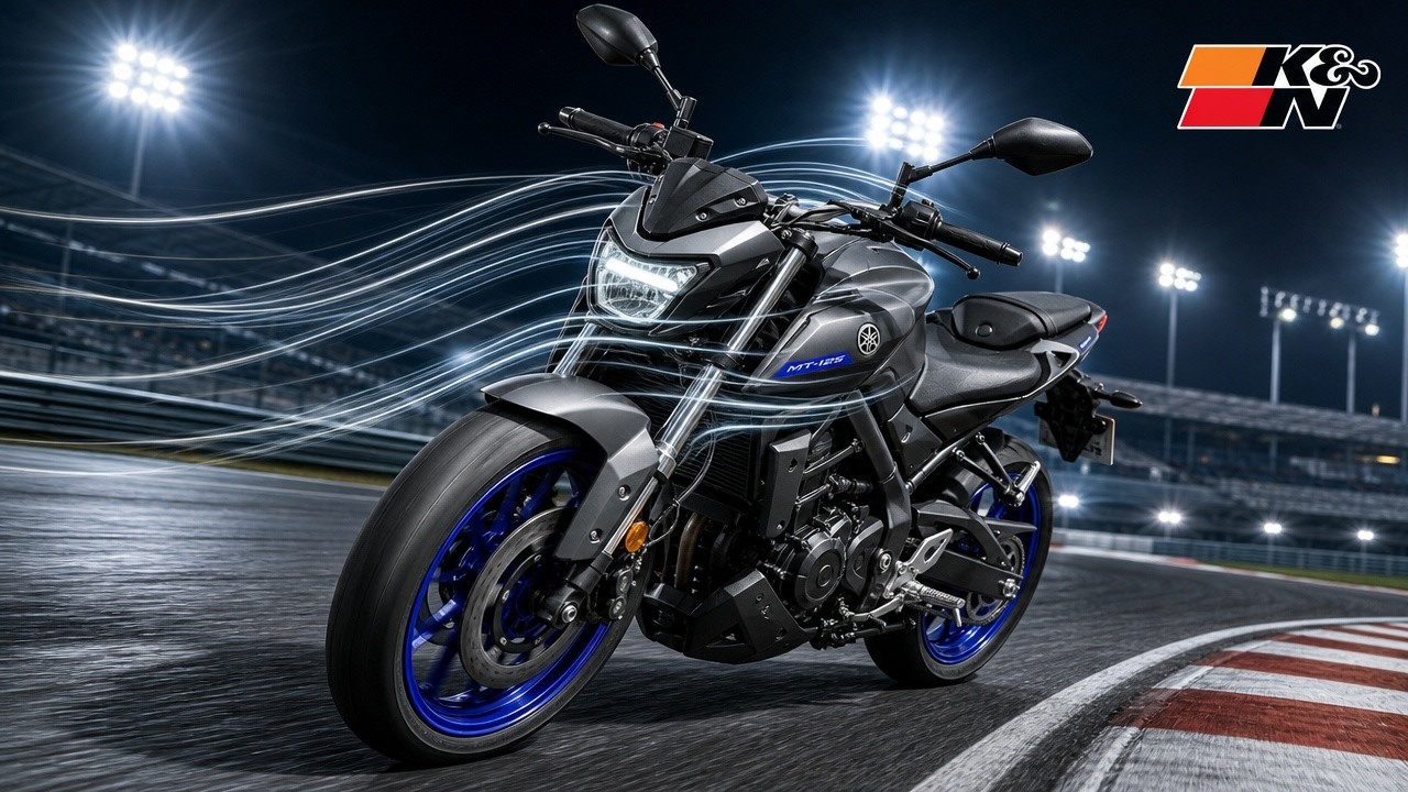 Yamaha MT 125 - ACCELERATION avec FILTRE A AIR K&N