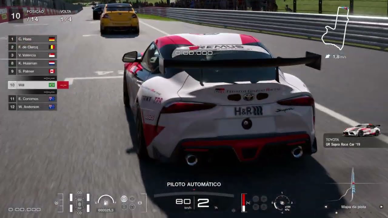 corridinha Mount panorama granturismo7 supra gt4 (sem comentarios)