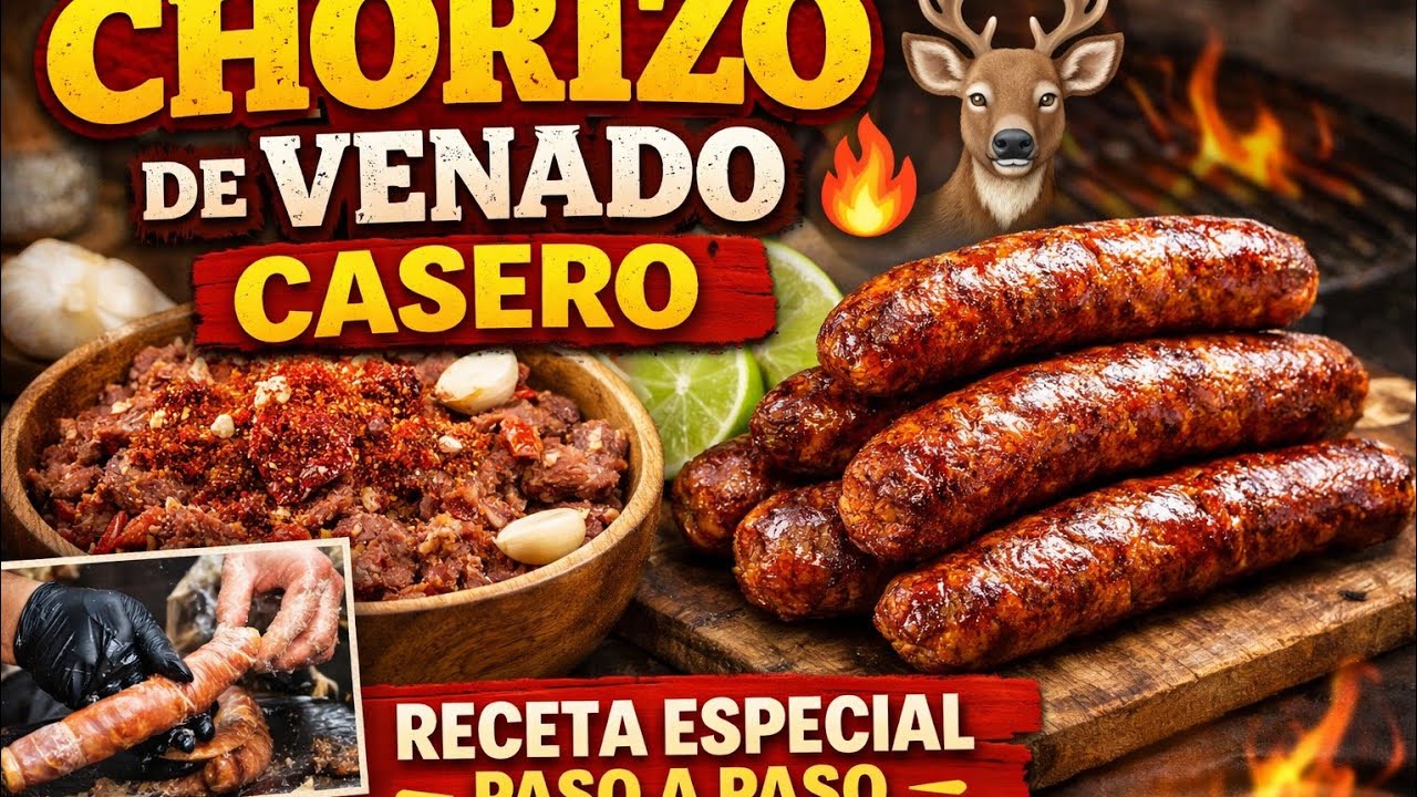 Chorizo de Venado Casero 🦌🔥 | Receta Especial Recomendada Paso a Paso 