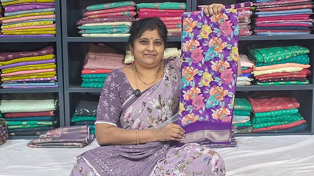Harshitha sarees# soft nexa georgettes at budget friendly cost😊