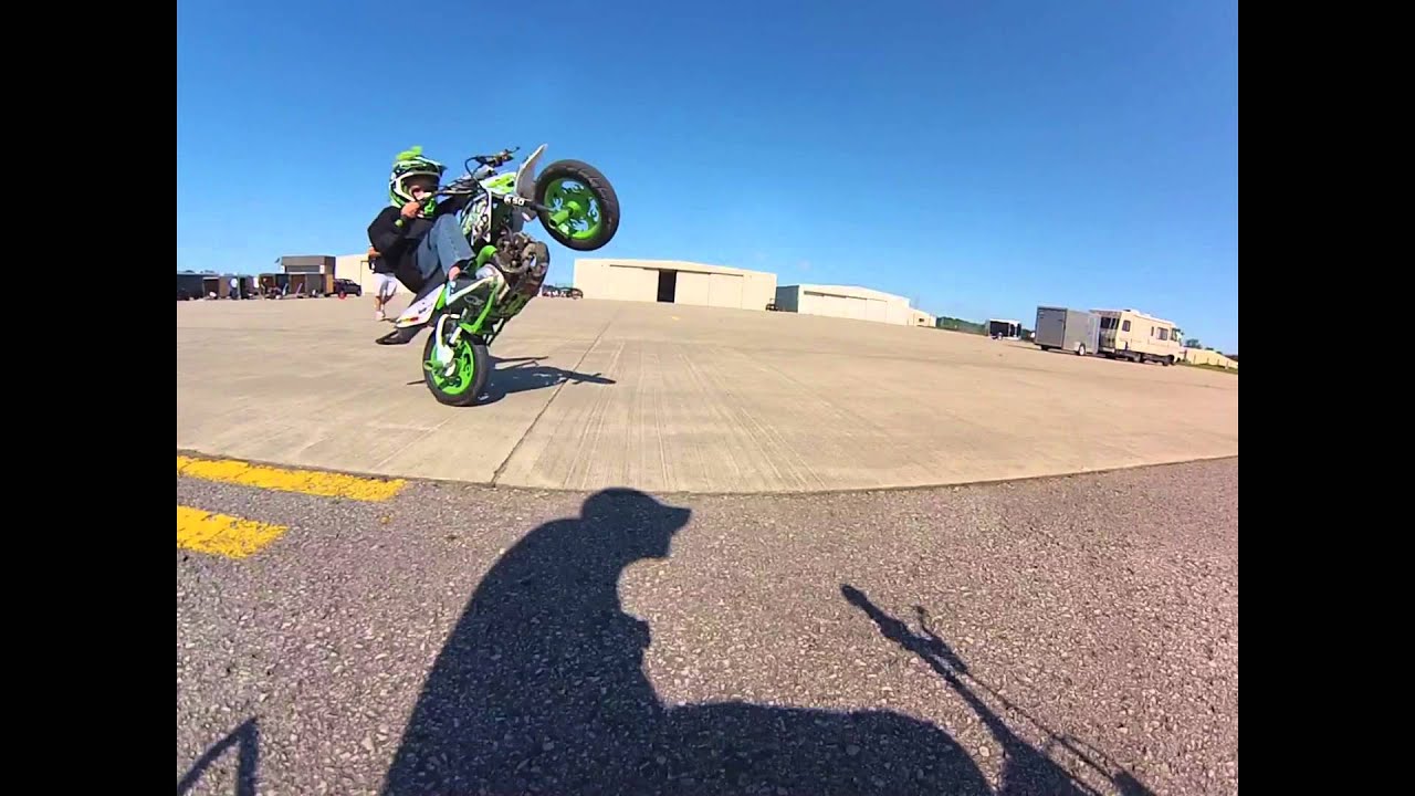 Gage Sutton rides the Anderson airport super street shootout