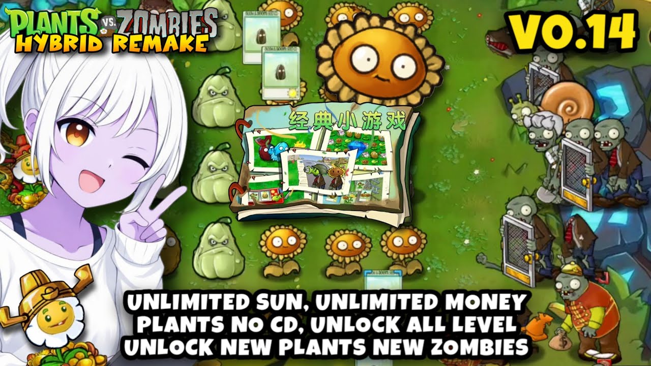 PLANTS VS ZOMBIES HYBRID REMAKE V.0.14 MOD - Android APK