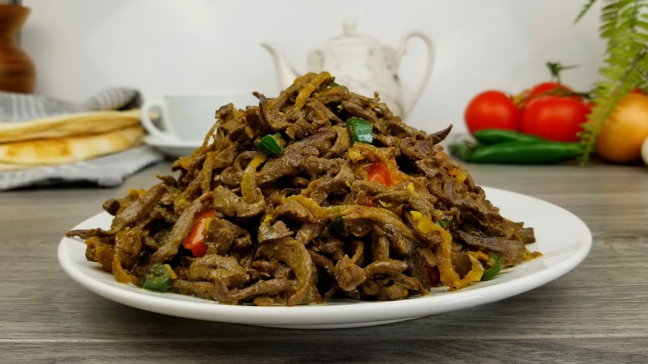 طبخ كبده على الطريقه اليمنيه ( فطور يمني سهل وسريع )  LIVER RECIPE