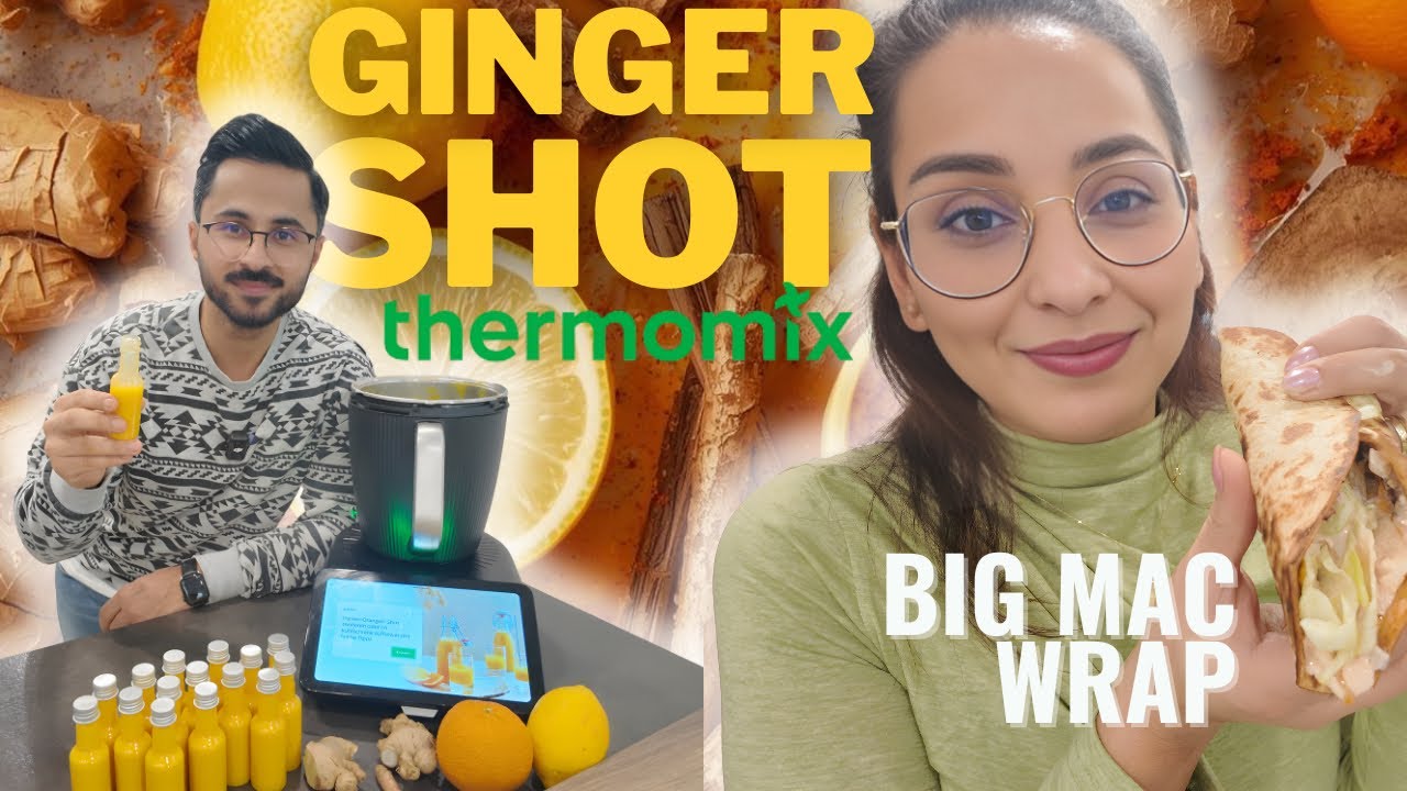 Big Mac Wrap & Fresh Ginger Shot | Thermomix Recipe | رَپ بیگ‌مَک و شاتِ زنجبیل تازه