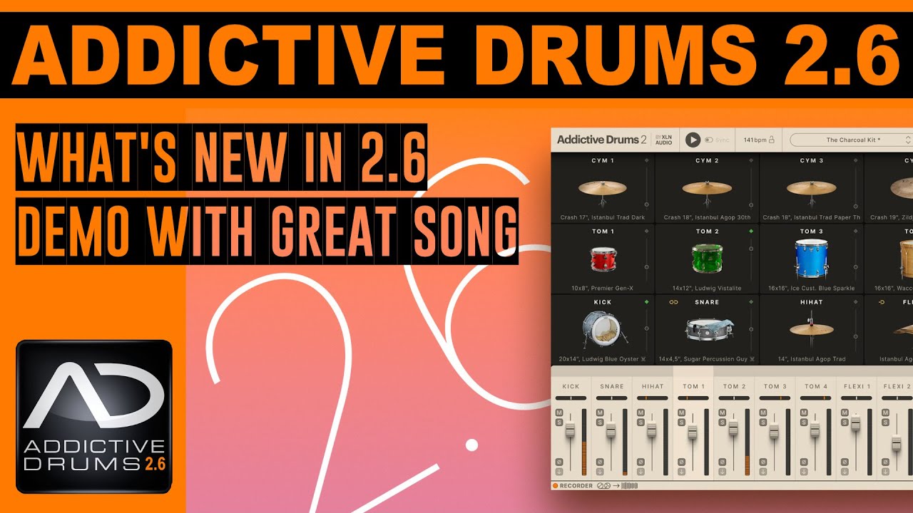Addictive Drums 2.6 What's new and tutorial.