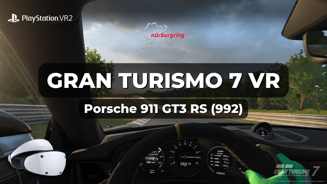 Gran Turismo 7 VR - Porsche 911 GT3 RS (992) - Logitech G Pro Direct Drive Wheel + PSVR2 Gameplay