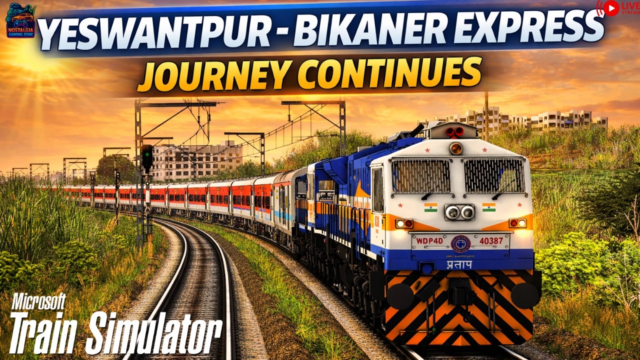 🔥LIVE JOURNEY CONTINUES | 🚄Twin WDP4D BEAST Power YPR - BKN Express Khandesh #live #msts #lhb